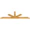 Ekena Millwork Saratoga Rough Sawn Timber Gable Bracket, Western Red Cedar, 72"W x 24"H x 2"D x 4"F, 8/12 Pitch GBW072X24X0204SAR00RWR - alternate 2